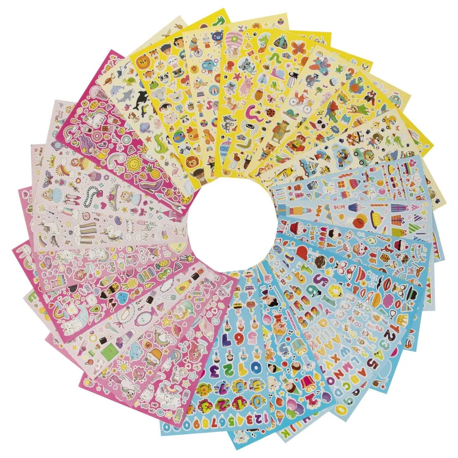 Animal Yellow Sticker Pack, 8 Sheets product photo