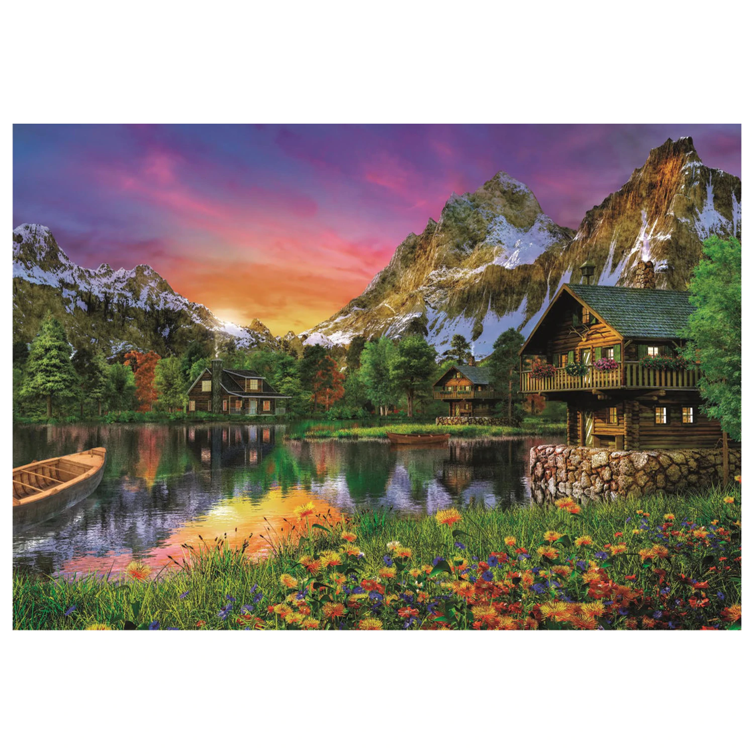 Alps Lake 6000-piece puzzle product photo