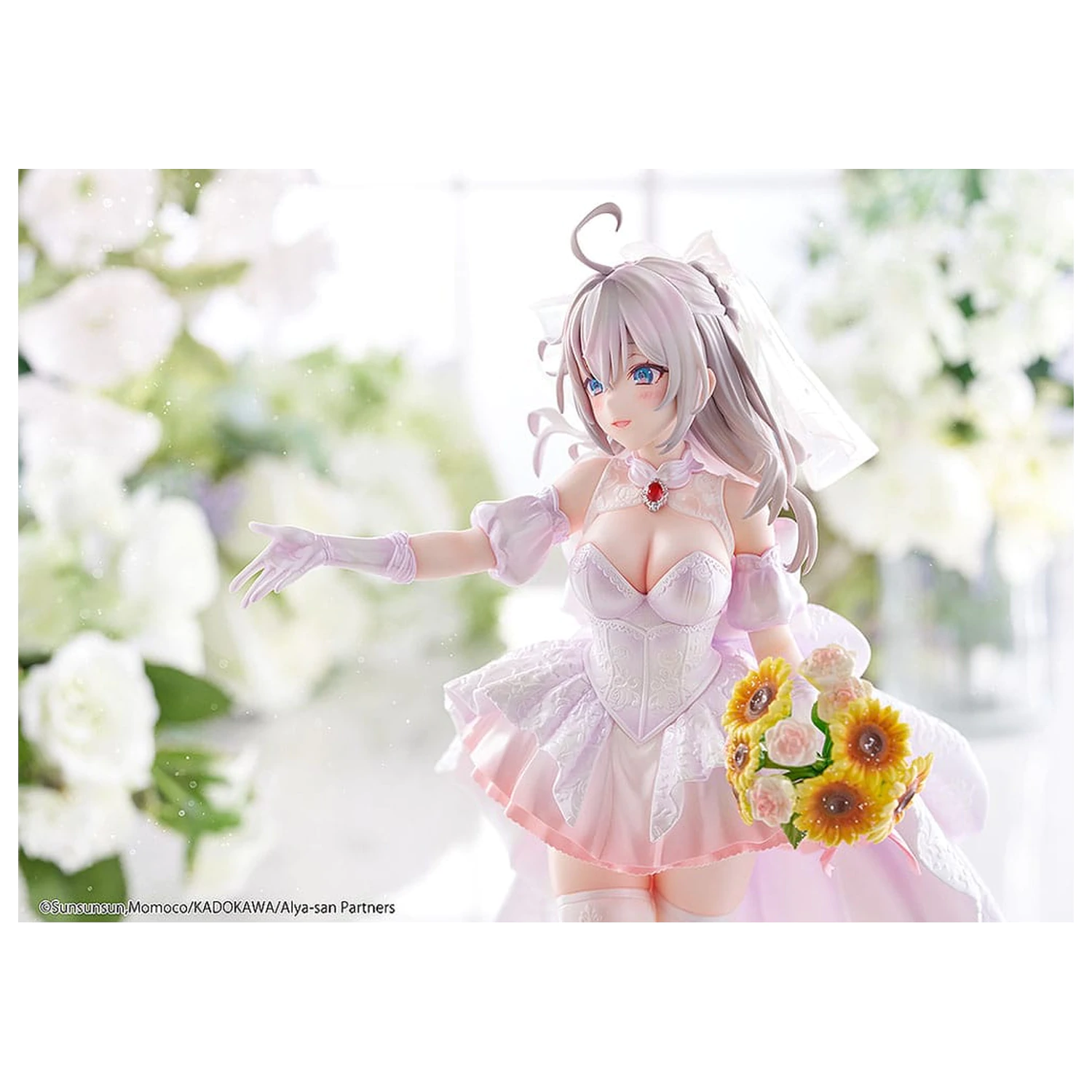 Alya Sometimes Hides Her Feelings in Russian Statue 1/7 Alisa Mikhailovna Kujou Wedding Dress Ver. 24 cm    product photo