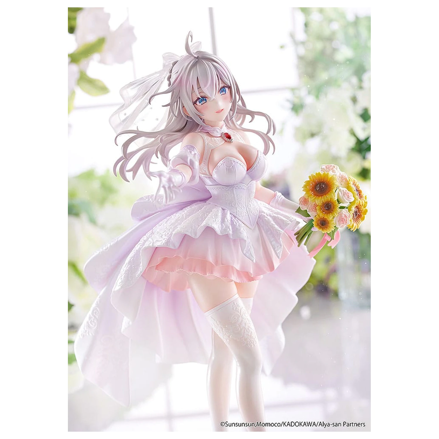 Alya Sometimes Hides Her Feelings in Russian Statue 1/7 Alisa Mikhailovna Kujou Wedding Dress Ver. 24 cm    product photo