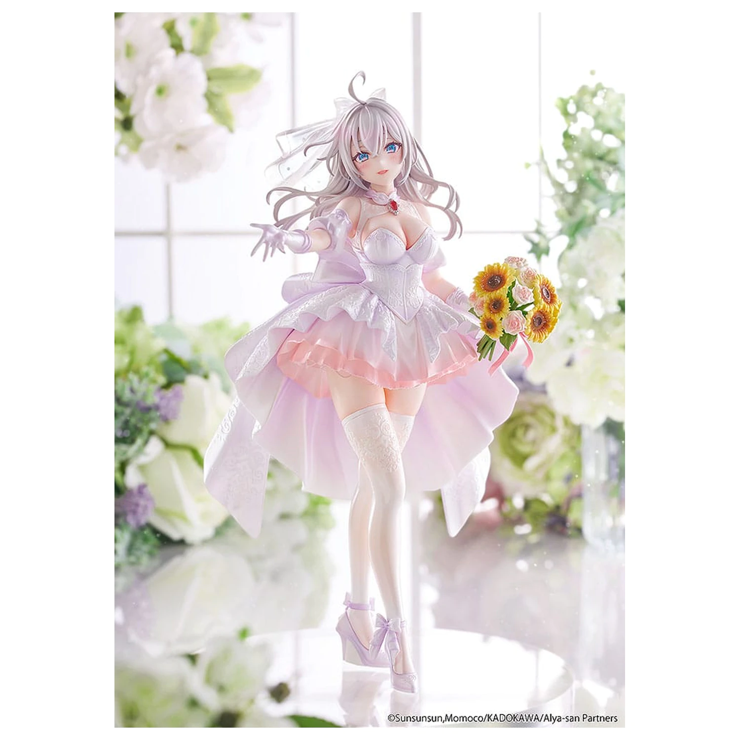 Alya Sometimes Hides Her Feelings in Russian Statue 1/7 Alisa Mikhailovna Kujou Wedding Dress Ver. 24 cm    product photo