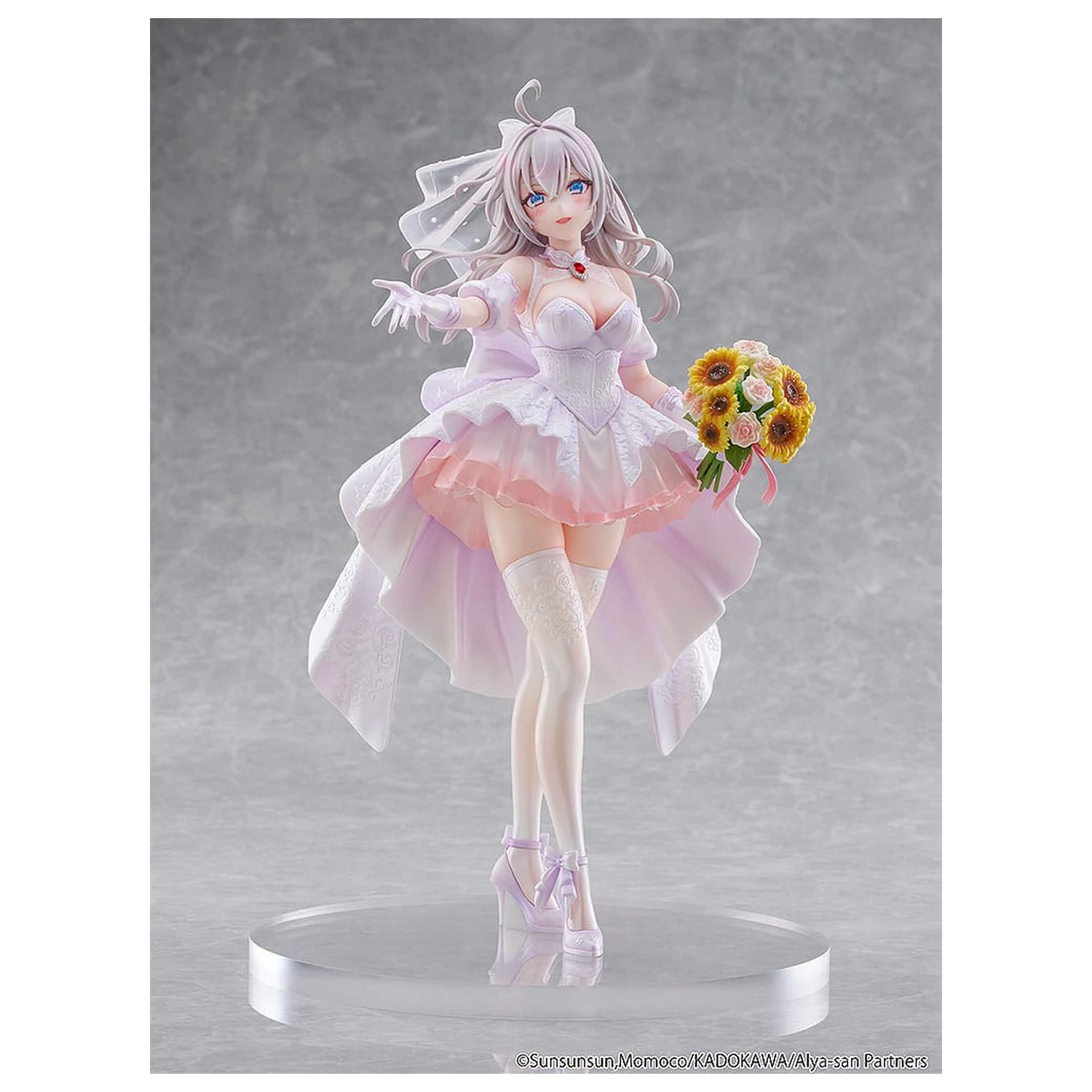 Alya Sometimes Hides Her Feelings in Russian Statue 1/7 Alisa Mikhailovna Kujou Wedding Dress Ver. 24 cm    product photo
