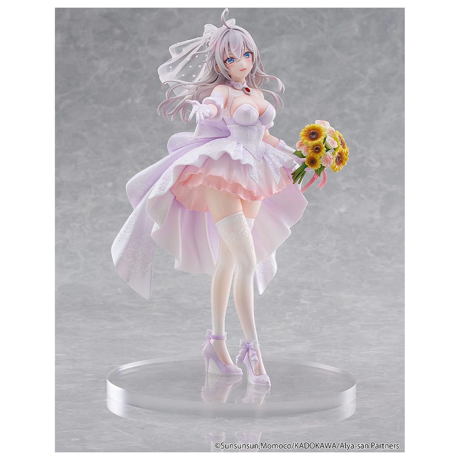 Alya Sometimes Hides Her Feelings in Russian Statue 1/7 Alisa Mikhailovna Kujou Wedding Dress Ver. 24 cm    product photo