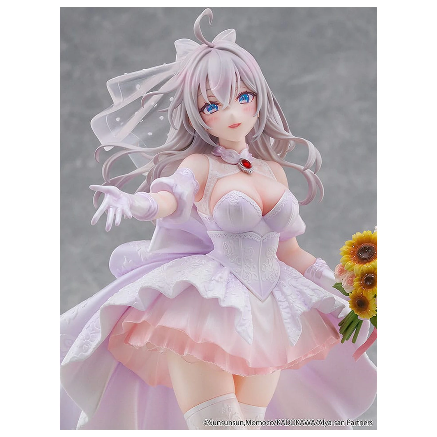 Alya Sometimes Hides Her Feelings in Russian Statue 1/7 Alisa Mikhailovna Kujou Wedding Dress Ver. 24 cm    product photo