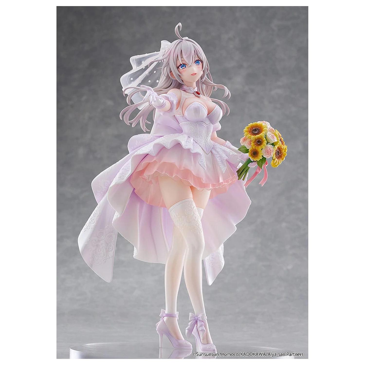 Alya Sometimes Hides Her Feelings in Russian Statue 1/7 Alisa Mikhailovna Kujou Wedding Dress Ver. 24 cm    product photo