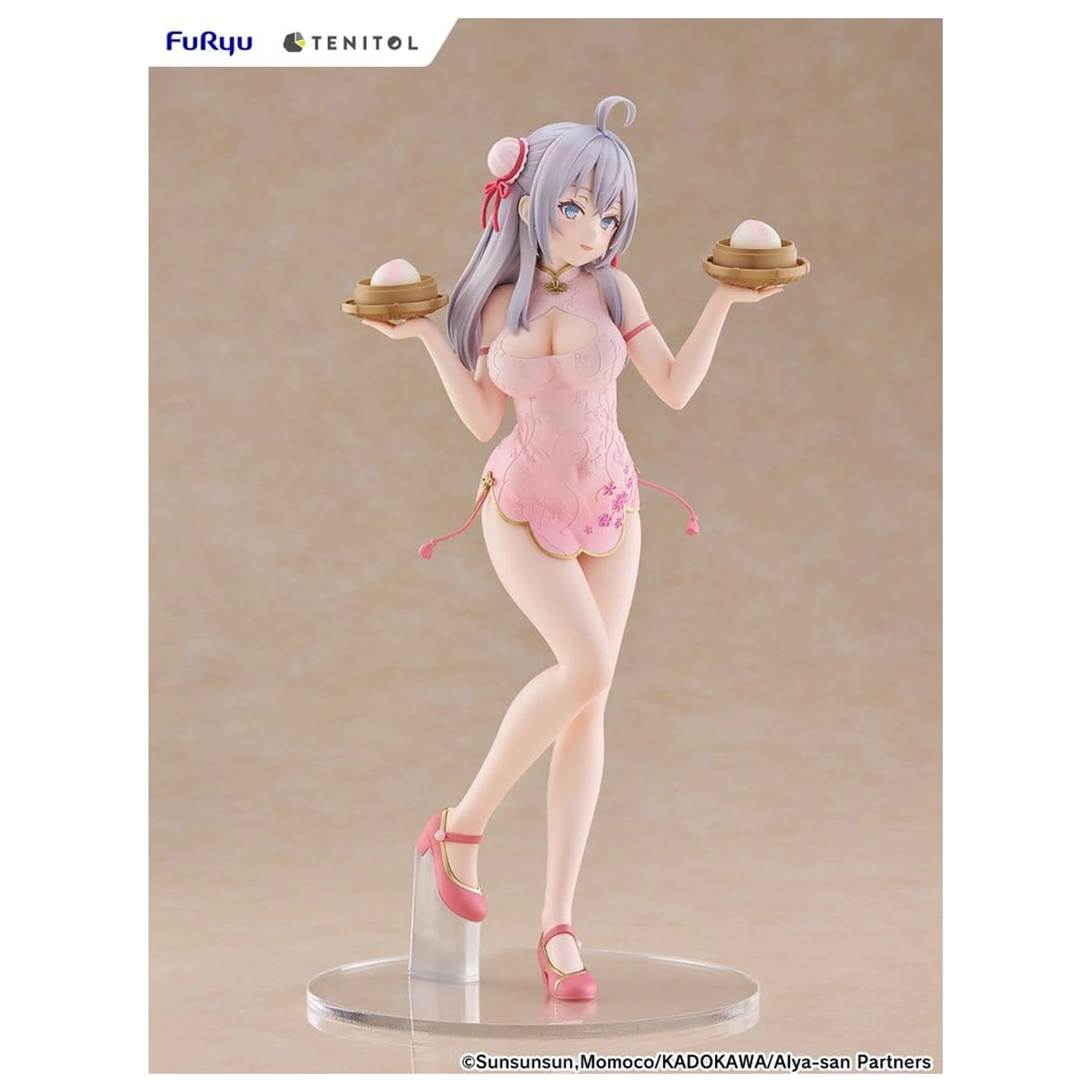 Alya Sometimes Hides Her Feelings in Russian Tenitol Tall PVC Figure Alya Cheongsam Ver. 29 cm product photo