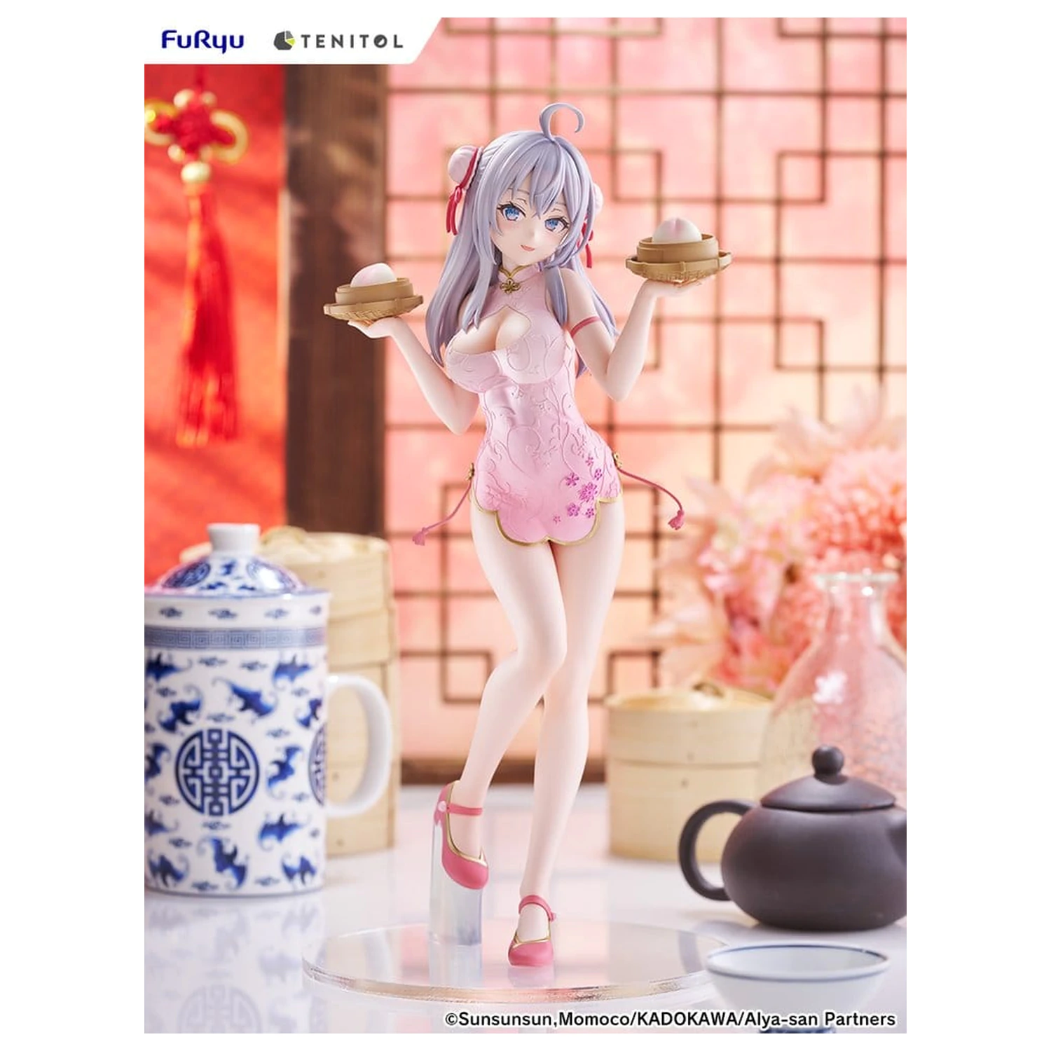 Alya Sometimes Hides Her Feelings in Russian Tenitol Tall PVC Figure Alya Cheongsam Ver. 29 cm product photo
