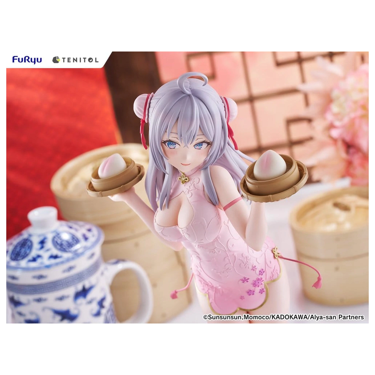 Alya Sometimes Hides Her Feelings in Russian Tenitol Tall PVC Figure Alya Cheongsam Ver. 29 cm product photo