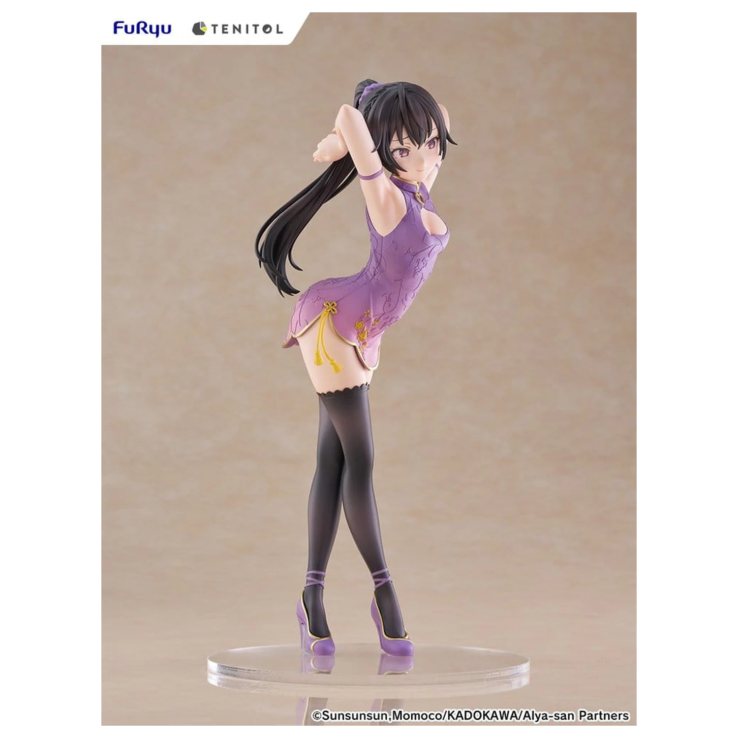 Alya Sometimes Hides Her Feelings in Russian Tenitol Tall PVC Figure Yuki Suou Cheongsam Ver. 28 cm product photo