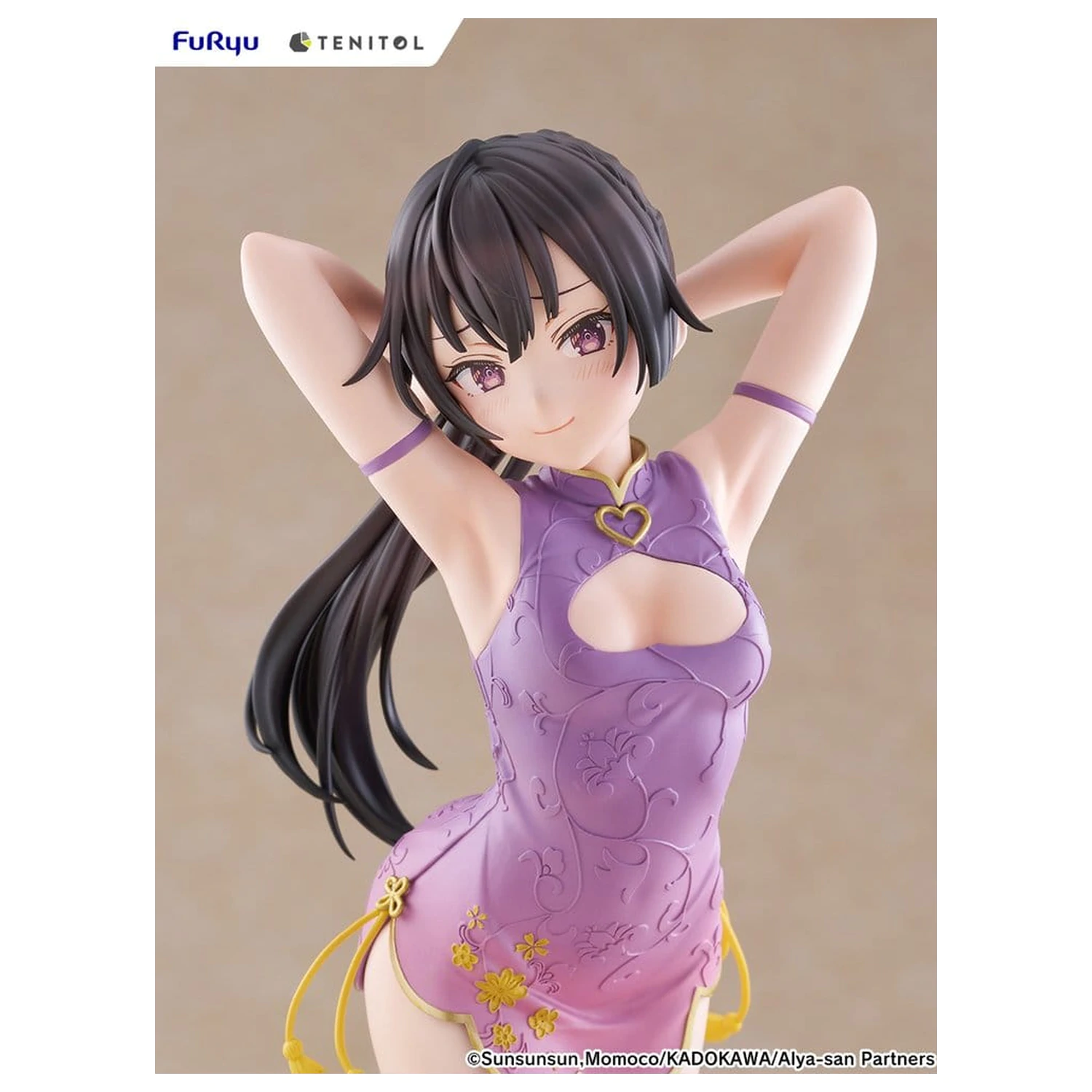 Alya Sometimes Hides Her Feelings in Russian Tenitol Tall PVC Figure Yuki Suou Cheongsam Ver. 28 cm product photo