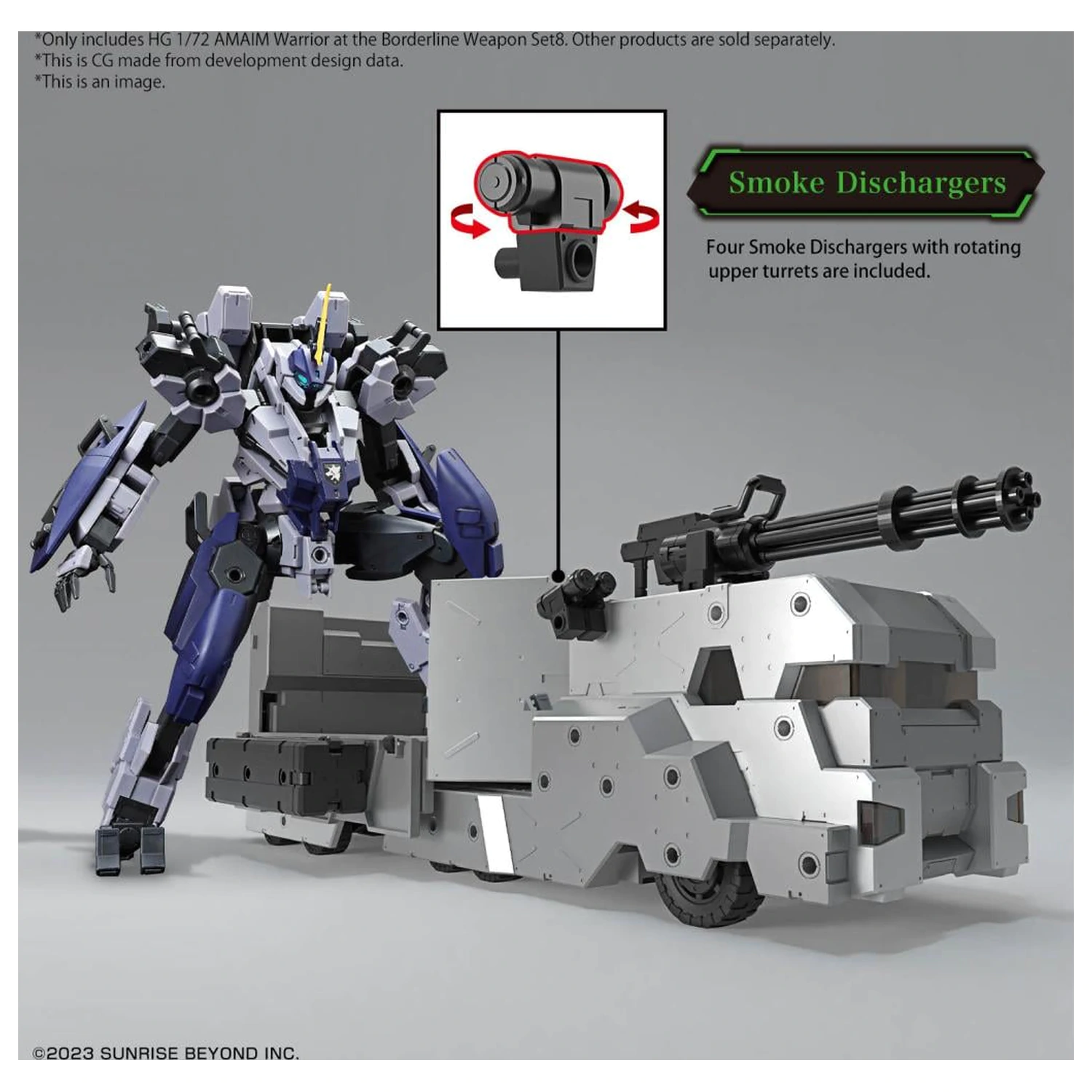 AMAIM -HG 1/72 AMAIM Warrior at the Borderline Weapon Set 8 -Model Kit product photo