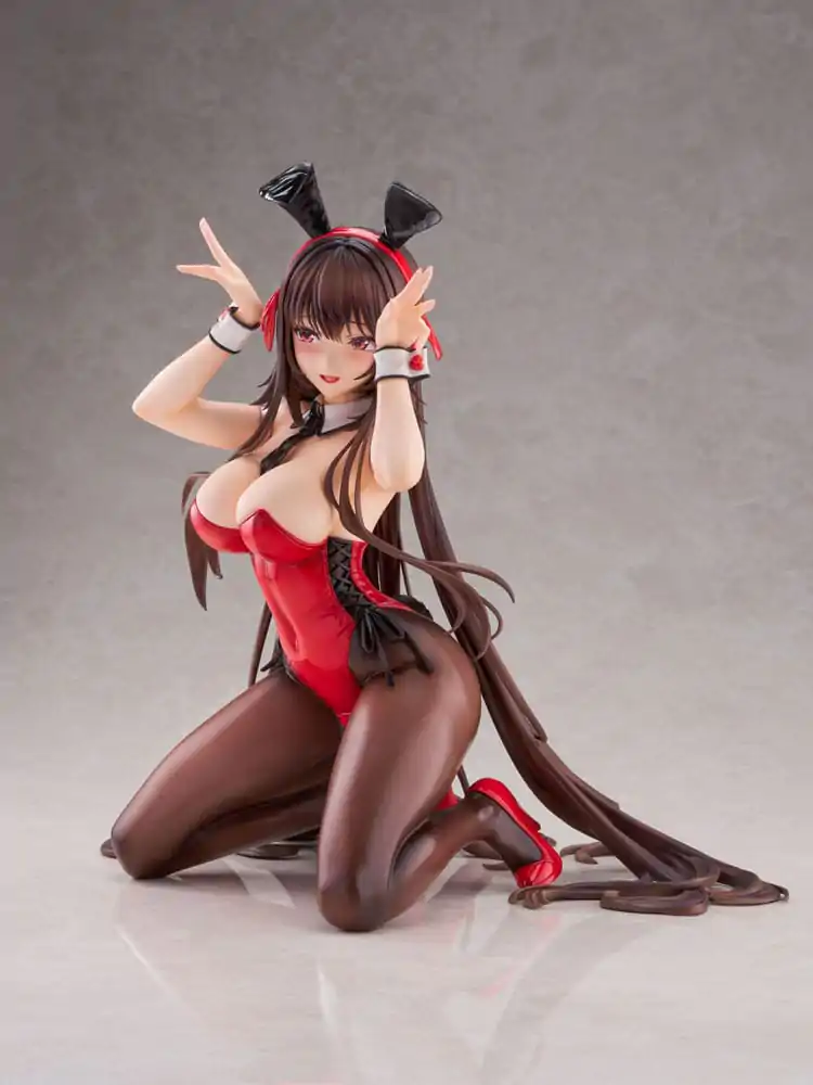 Amakano 2+ PVC Statue 1/4 Yuuhi Kurohime Bunny Suit Ver. 32 cm product photo