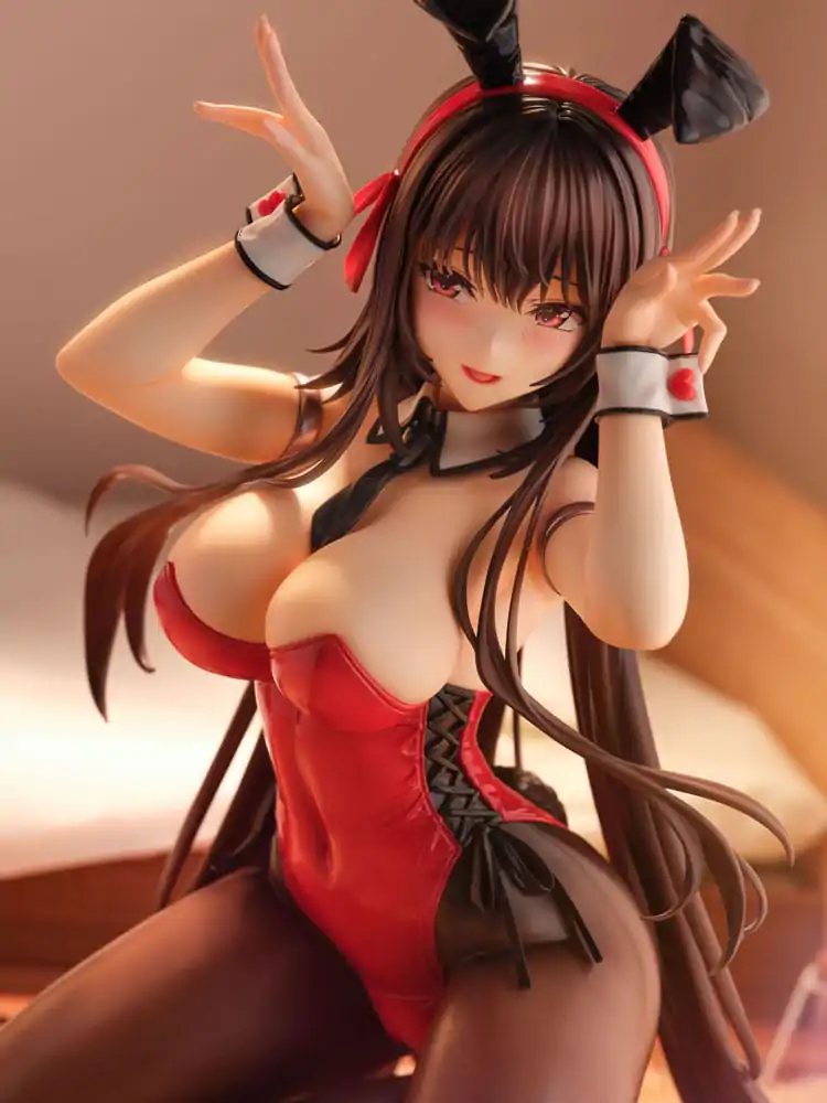 Amakano 2+ PVC Statue 1/4 Yuuhi Kurohime Bunny Suit Ver. 32 cm product photo