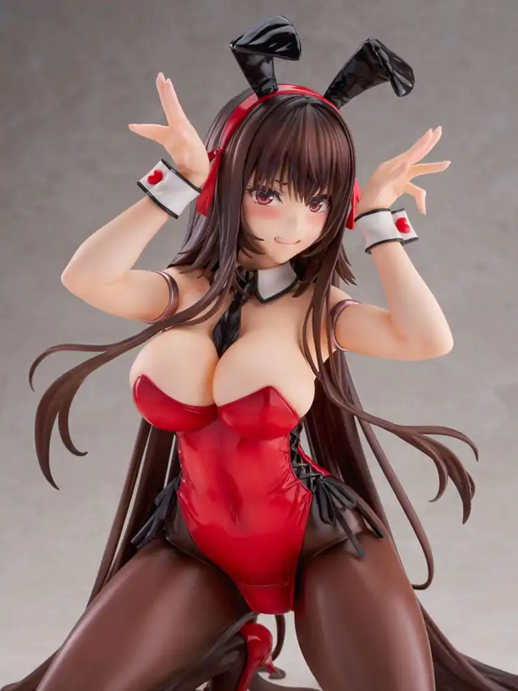 Amakano 2+ PVC Statue 1/4 Yuuhi Kurohime Bunny Suit Ver. 32 cm product photo