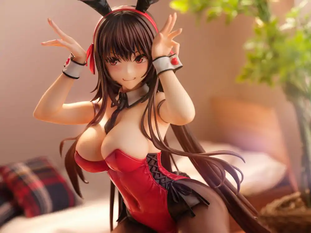 Amakano 2+ PVC Statue 1/4 Yuuhi Kurohime Bunny Suit Ver. 32 cm product photo