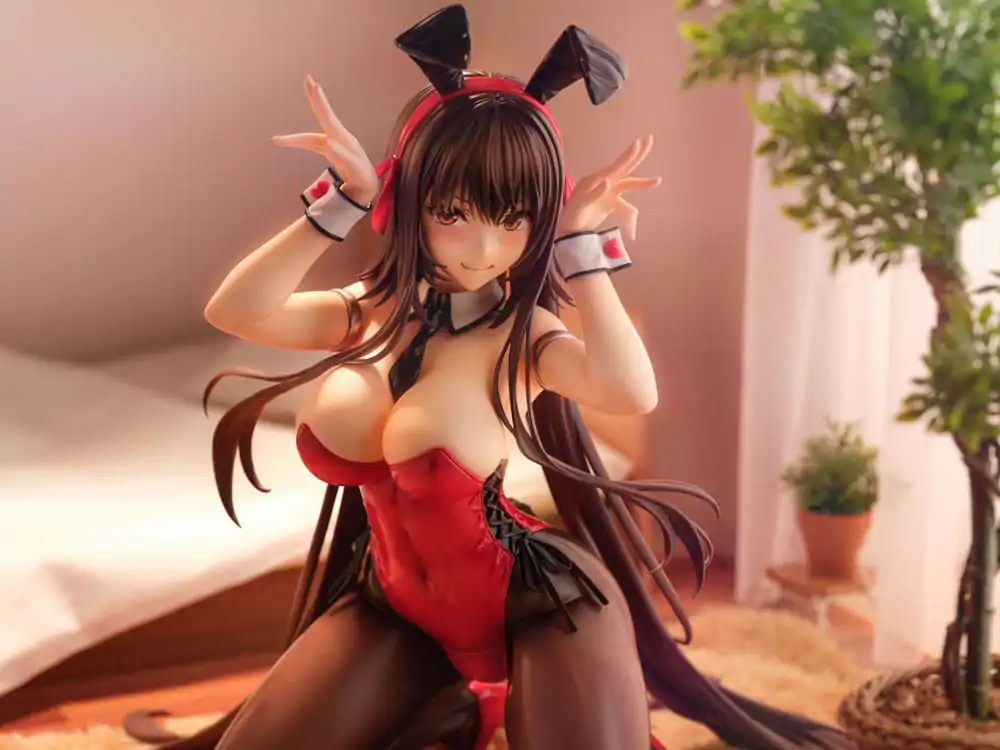 Amakano 2+ PVC Statue 1/4 Yuuhi Kurohime Bunny Suit Ver. 32 cm product photo
