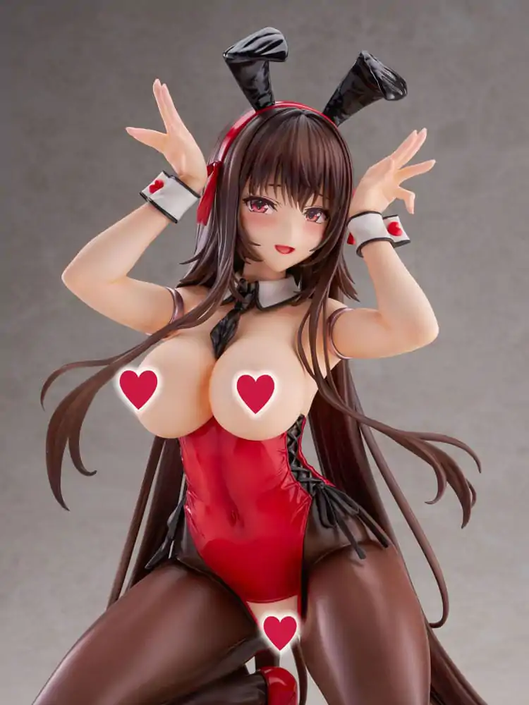 Amakano 2+ PVC Statue 1/4 Yuuhi Kurohime Bunny Suit Ver. 32 cm product photo