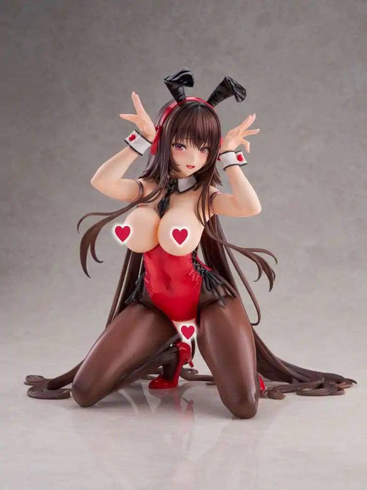 Amakano 2+ PVC Statue 1/4 Yuuhi Kurohime Bunny Suit Ver. 32 cm product photo