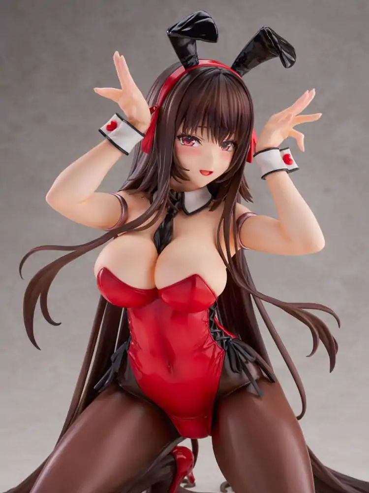 Amakano 2+ PVC Statue 1/4 Yuuhi Kurohime Bunny Suit Ver. 32 cm product photo