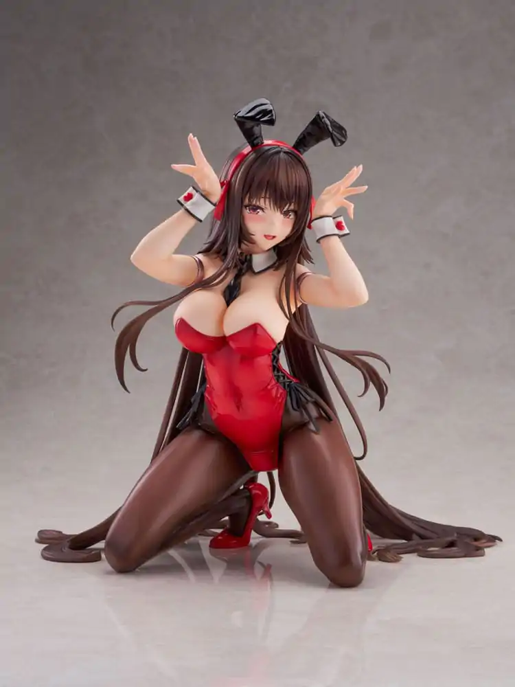 Amakano 2+ PVC Statue 1/4 Yuuhi Kurohime Bunny Suit Ver. 32 cm product photo