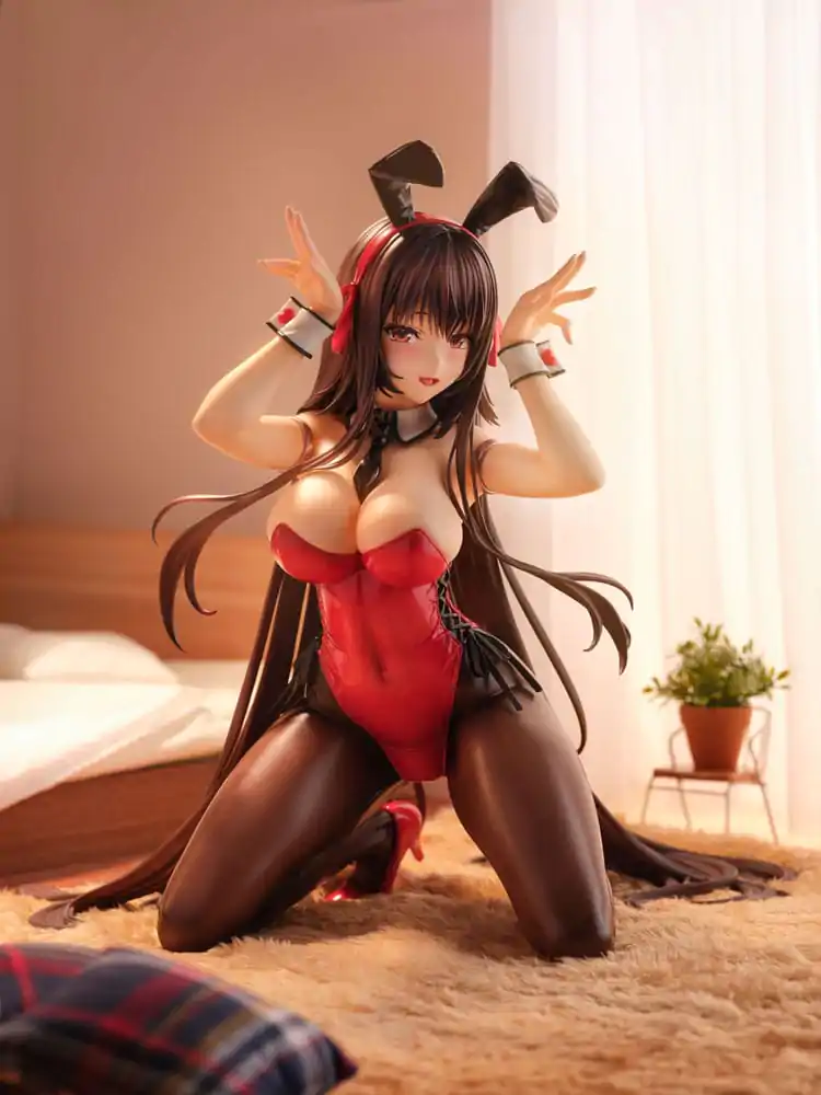 Amakano 2+ PVC Statue 1/4 Yuuhi Kurohime Bunny Suit Ver. 32 cm product photo