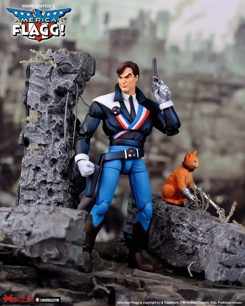 American Flagg Action Figure 1/12 Reuben Flagg AKA American Flagg 15 cm product photo