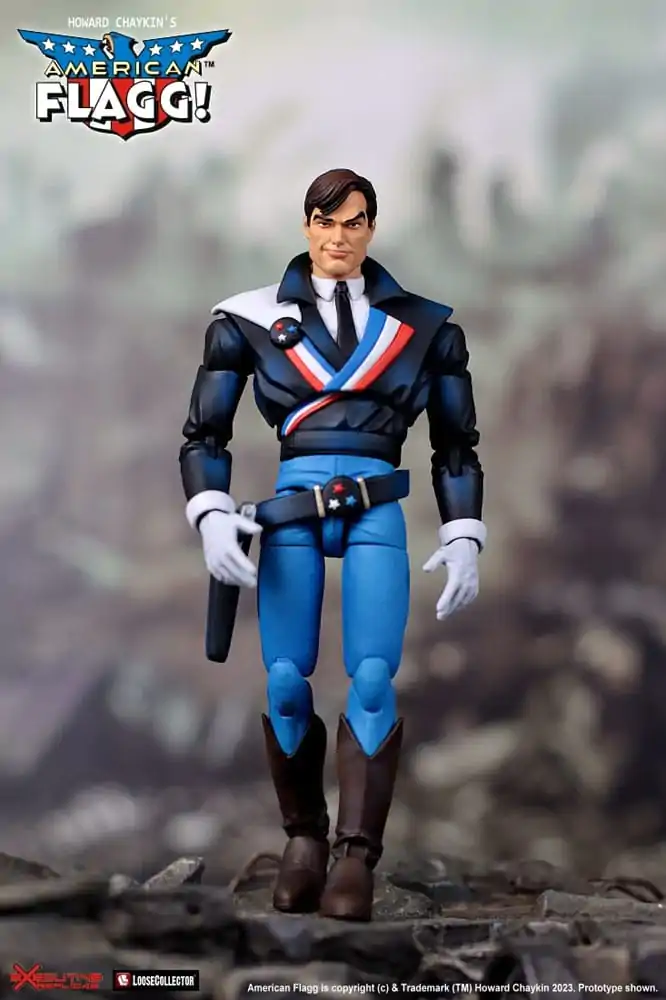 American Flagg Action Figure 1/12 Reuben Flagg AKA American Flagg 15 cm product photo
