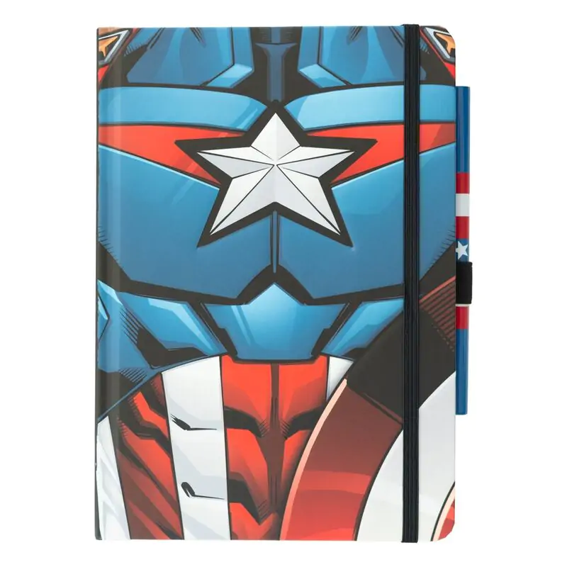 Marvel Captain America A5 premium notebook + pen product photo