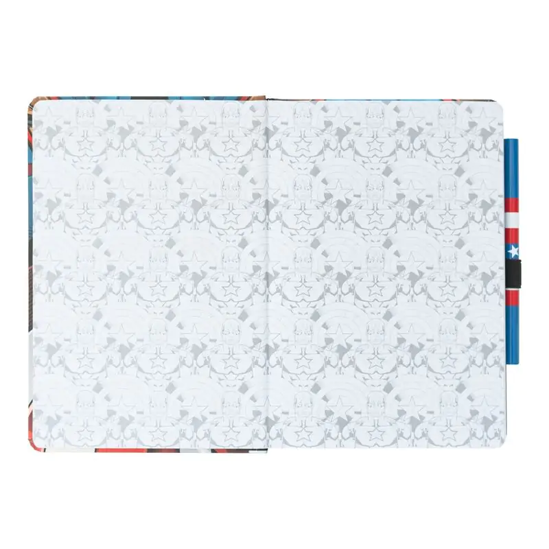 Marvel Captain America A5 premium notebook + pen product photo