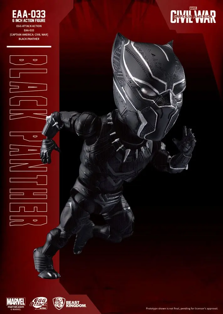 Captain America Civil War Egg Attack Action Figure Black Panther 15 cm product photo