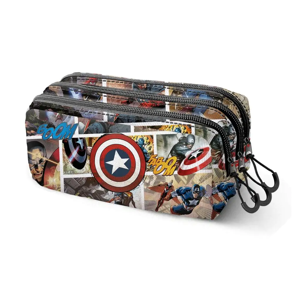 Marvel Captain America Comic triple pencil case termékfotó