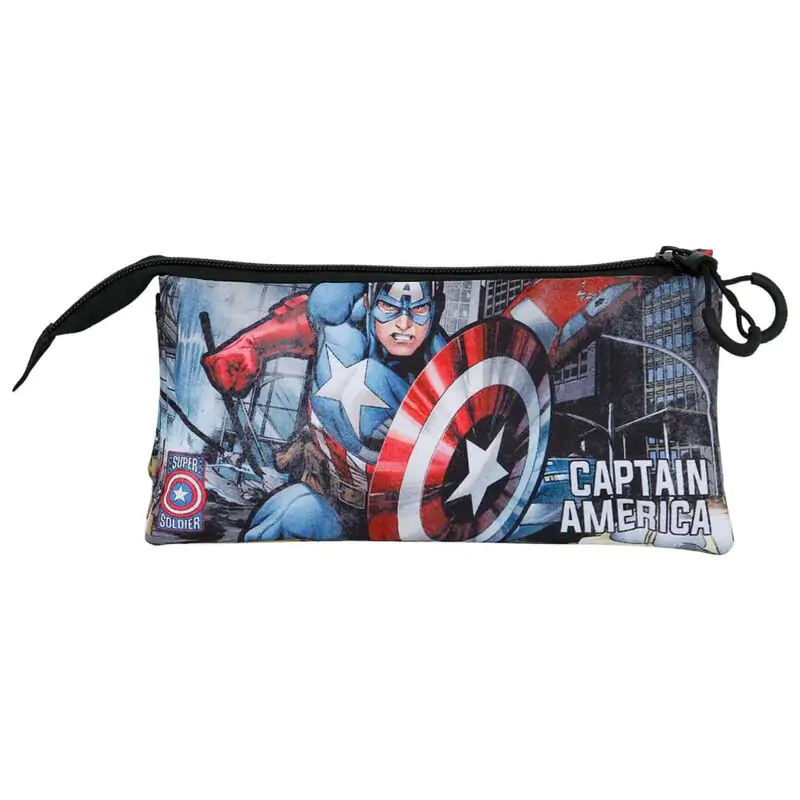 Marvel Captain America Defender triple pencil case product photo