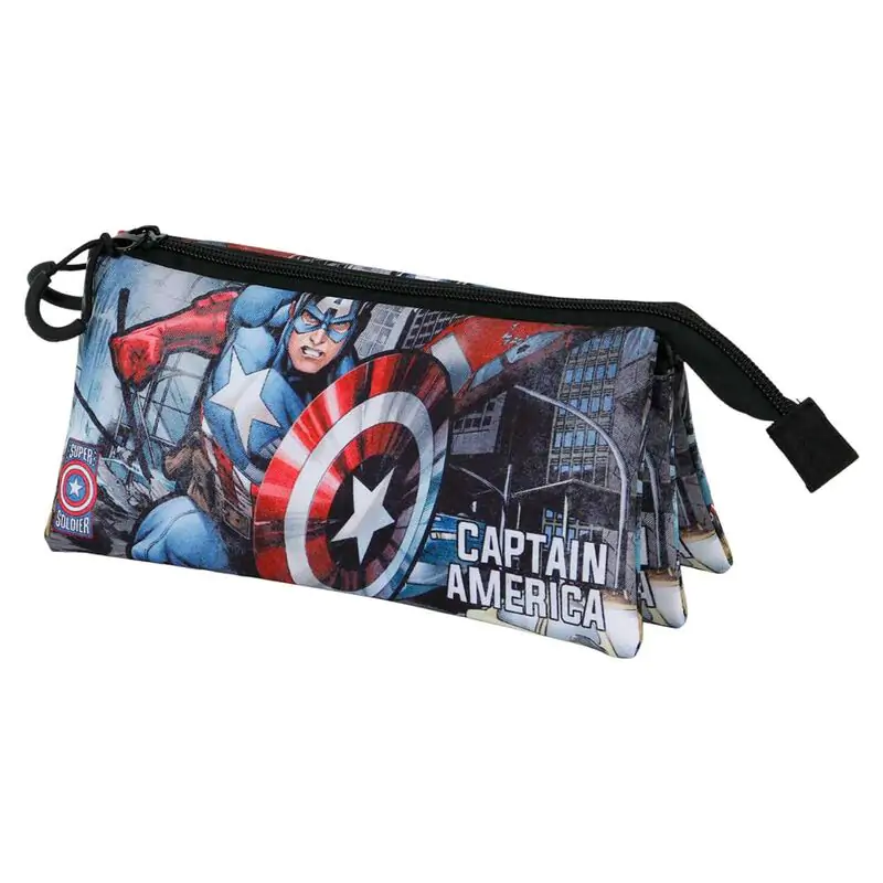 Marvel Captain America Defender triple pencil case product photo