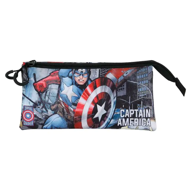 Marvel Captain America Defender triple pencil case product photo