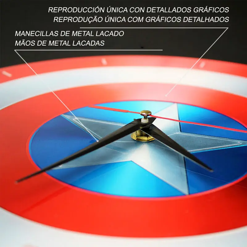 Marvel Captain America wall clock termékfotó