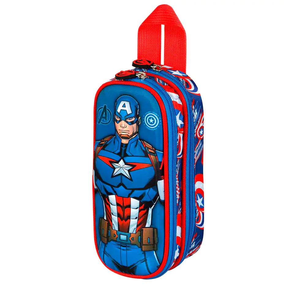 Marvel Captain America First 3D double pencil case product photo