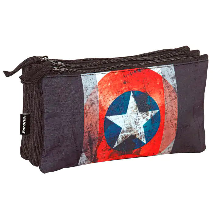 Marvel Captain America Heritage triple pencil case product photo