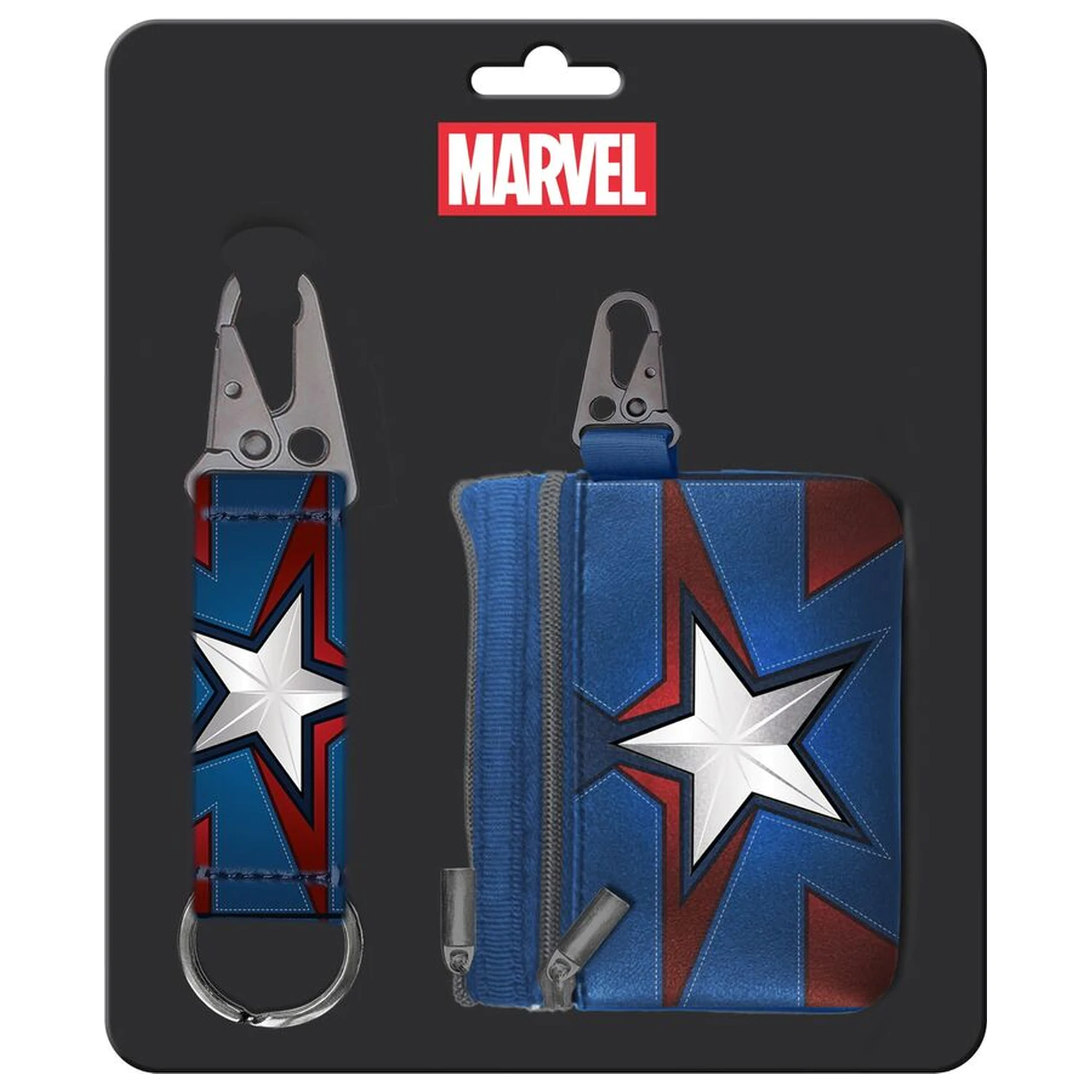 Marvel Captain America keyring + purse set product photo