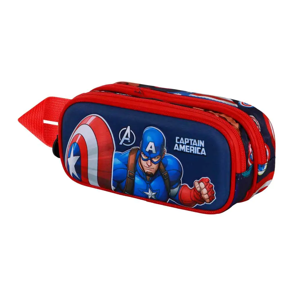 Marvel Captain America Patriot 3D double pencil case product photo