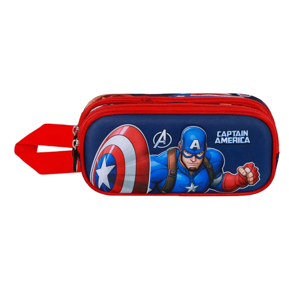 Marvel Captain America Patriot 3D double pencil case product photo