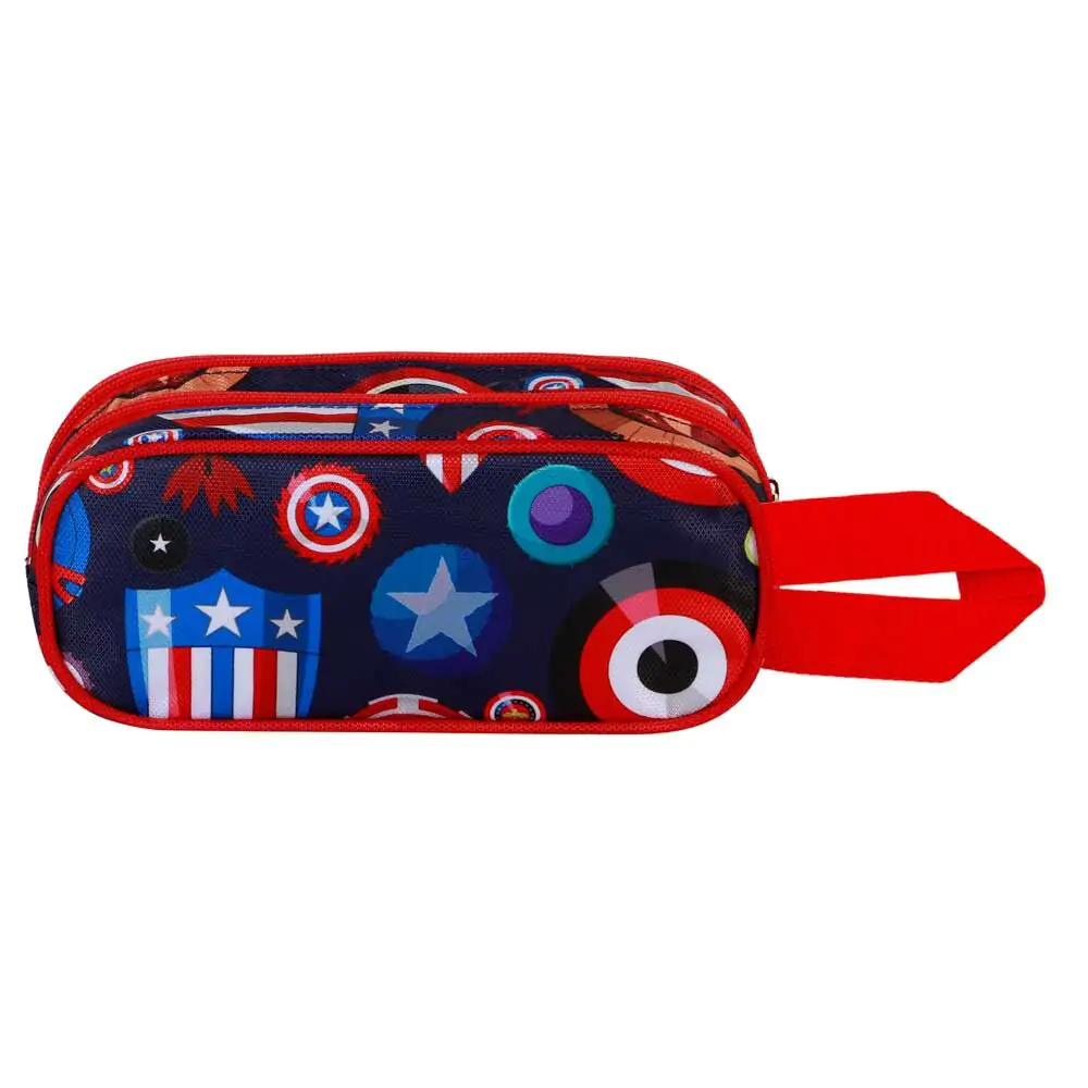 Marvel Captain America Patriot 3D double pencil case product photo