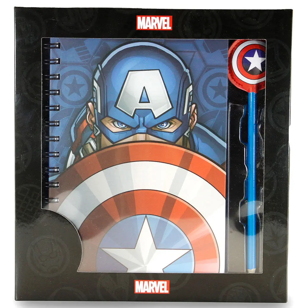 Marvel Captain America Patriot set notebook + pencil product photo