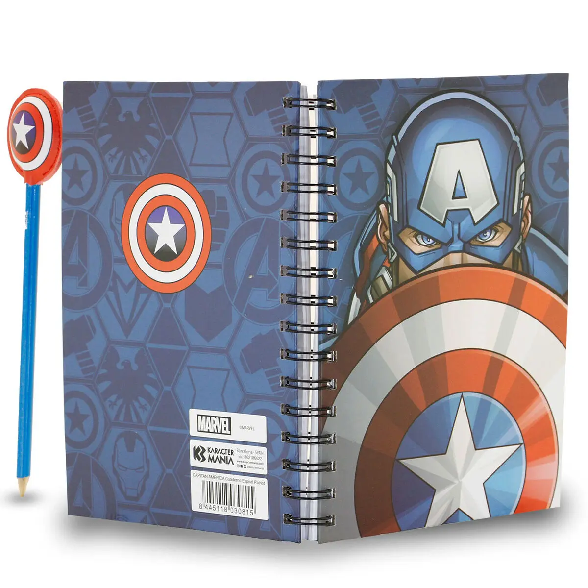 Marvel Captain America Patriot set notebook + pencil product photo