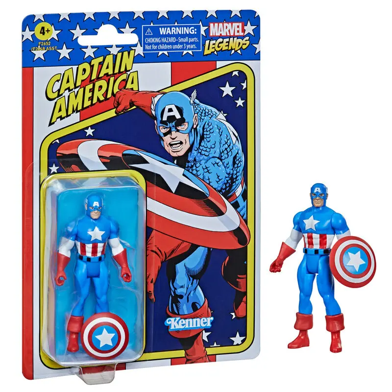 Marvel Legends Retro Collection Action Figure 2022 Captain America 10 cm termékfotó