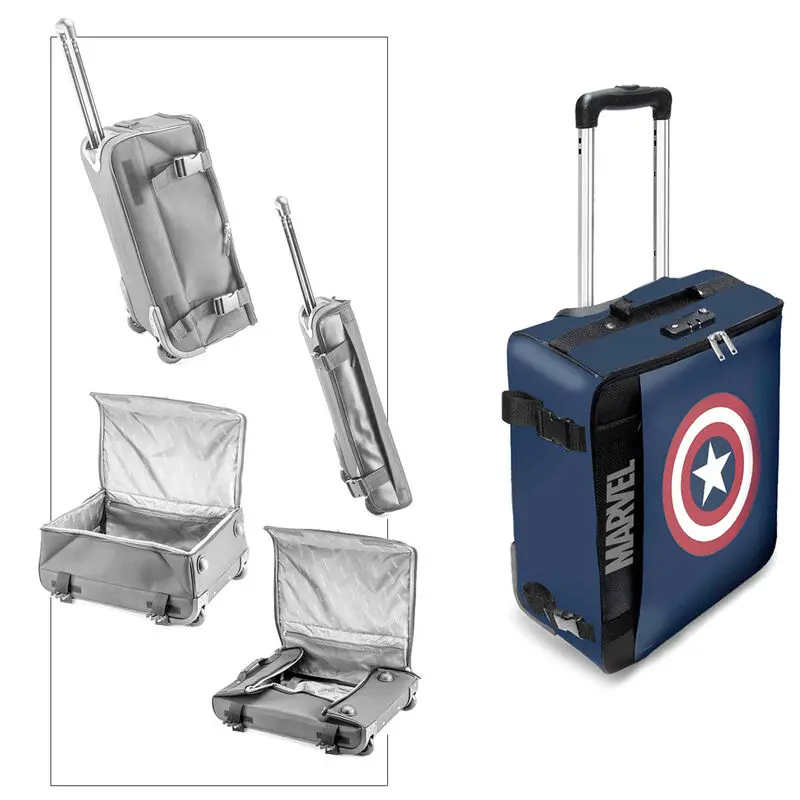 Marvel Captain America foldable trolley suitcase 55cm product photo