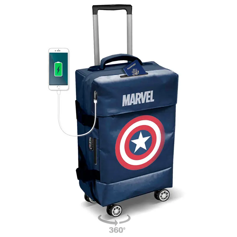 Marvel Captain America trolley suitcase 55cm product photo