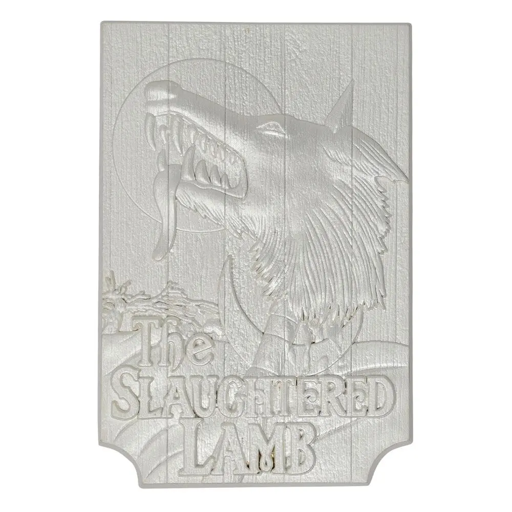 An American Werewolf in London Replica Slaughtered Lamb Pub Sign (silver plated) product photo
