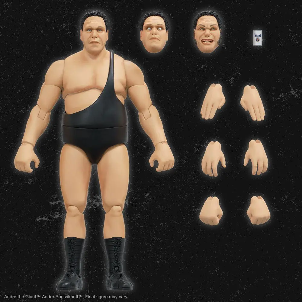 Andre The Giant Ultimates Action Figure Andre Black Singlet 20 cm termékfotó