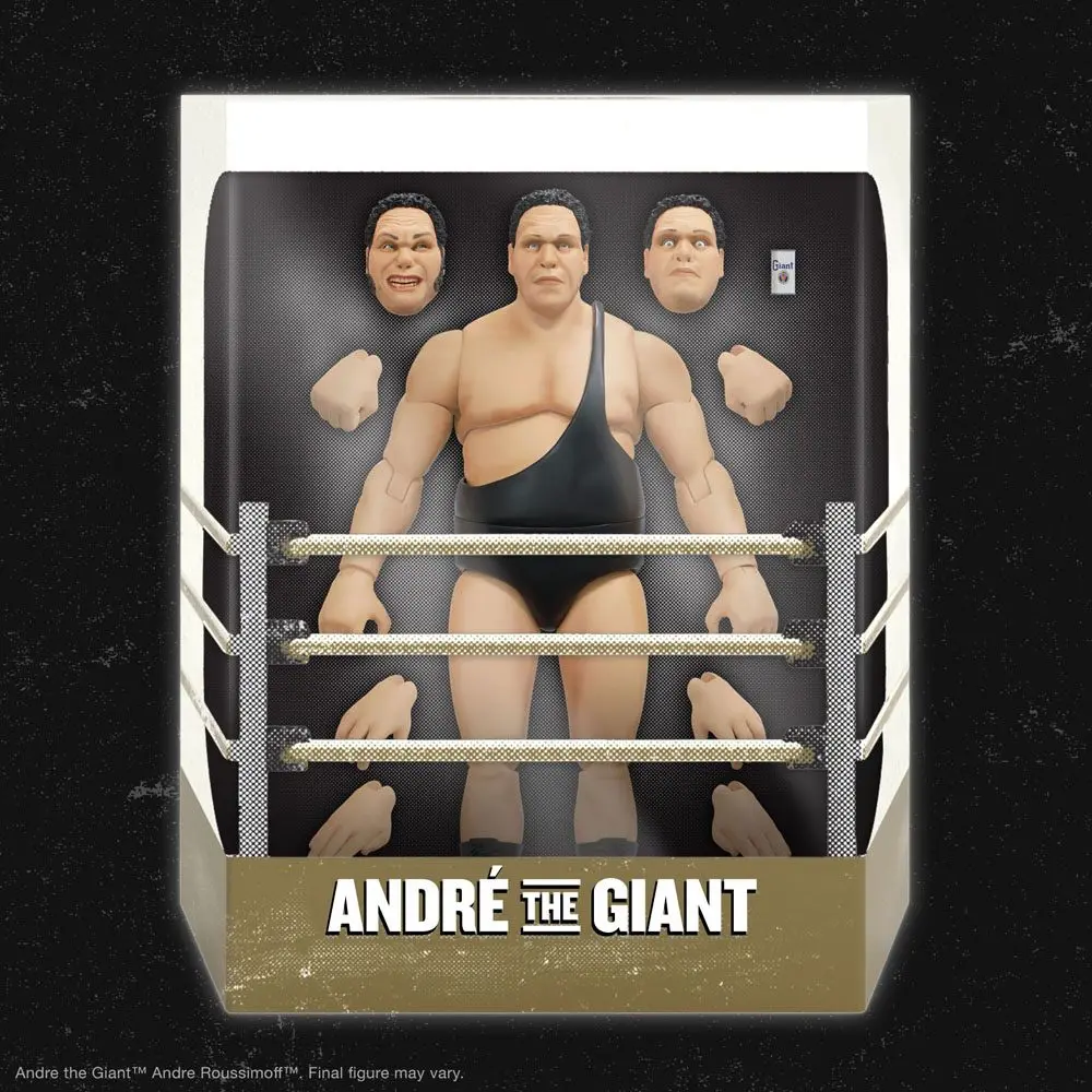 Andre The Giant Ultimates Action Figure Andre Black Singlet 20 cm termékfotó