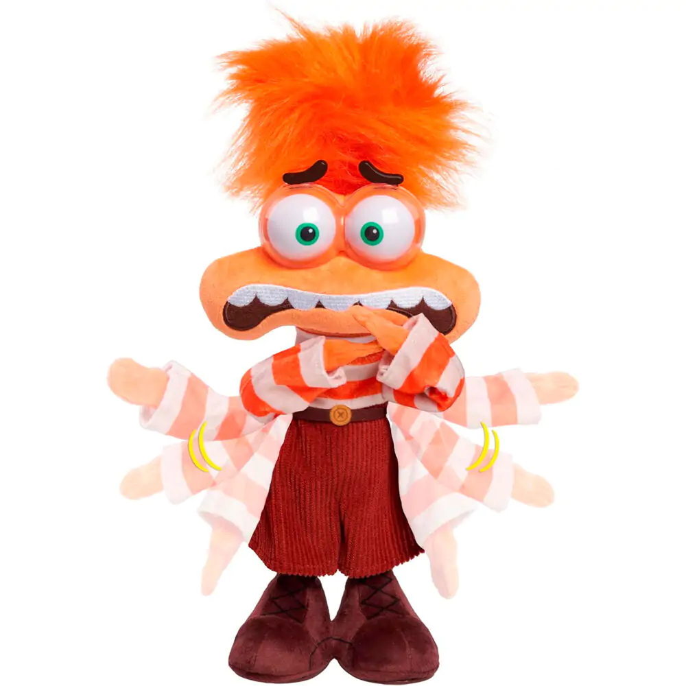 English Disney Pixar Inside Out 2 Anxiety plush toy functions 35cm product photo